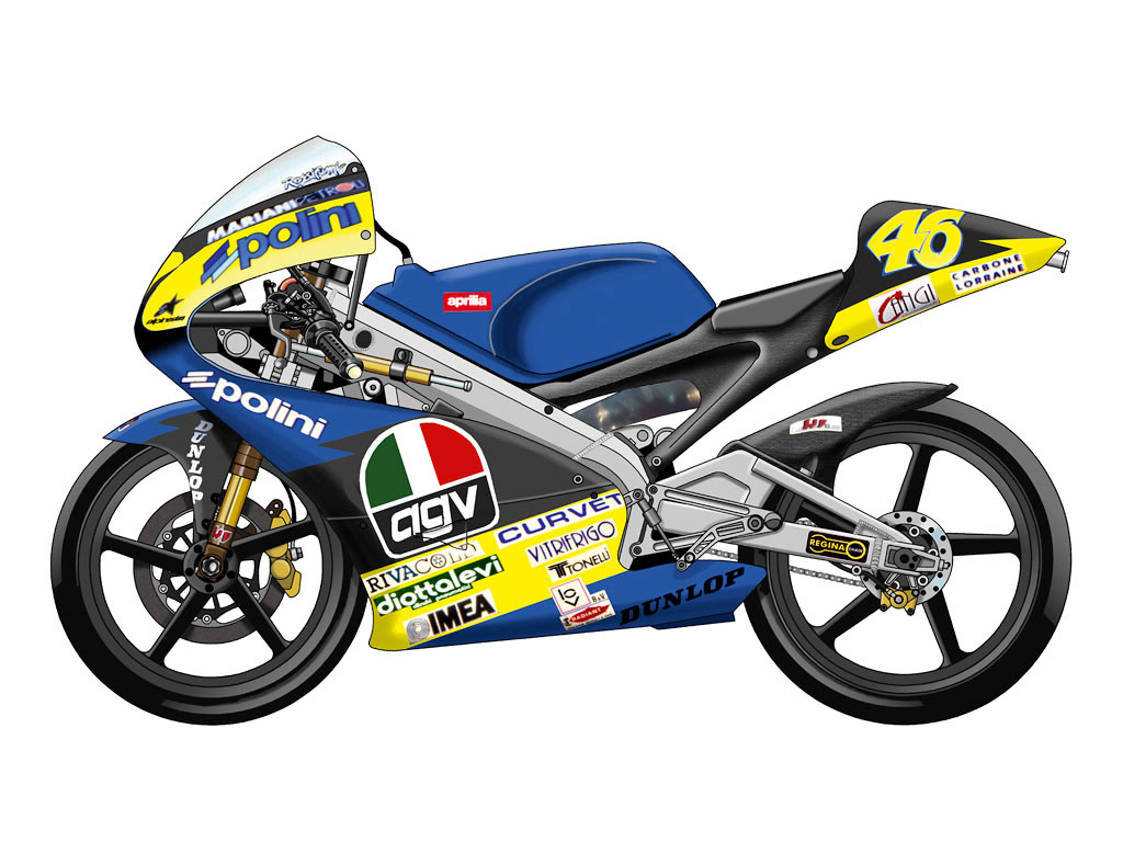 aprilia rs 125 valentino rossi 1998