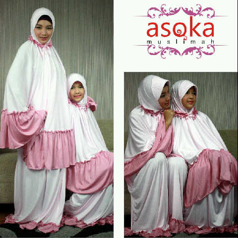 JUAL Mukena asoka pasangan ibu dan anak
