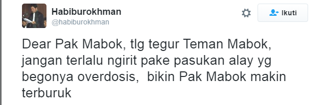 Mulai Gila!! Habibburokman Makin Menjadi Jadi Serang pendukung Ahok