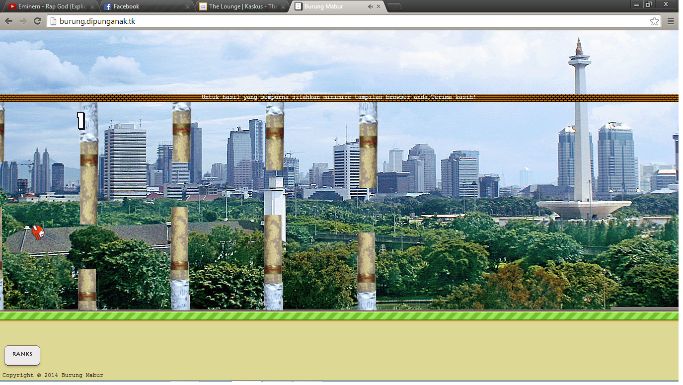 Flappy Bird versi Indonesia (Burung Mabur)