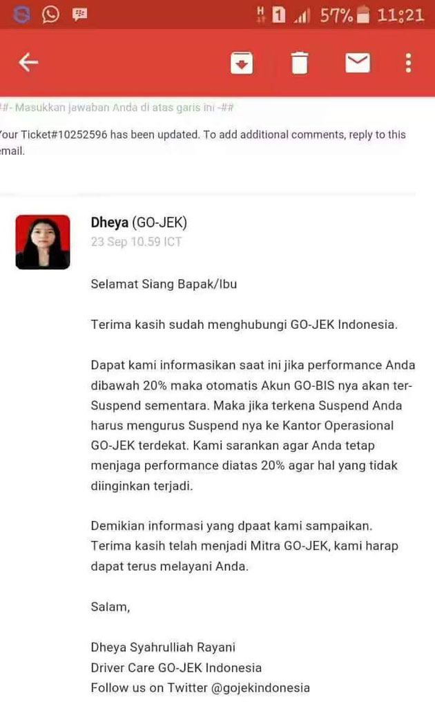 Sistem Performa Penilaian Yang Kejam,Driver Gojek Protes