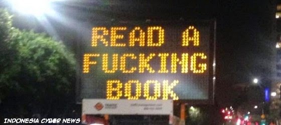 Unik , aksi Hacker Retas Papan Rambu-rambu lalu lintas