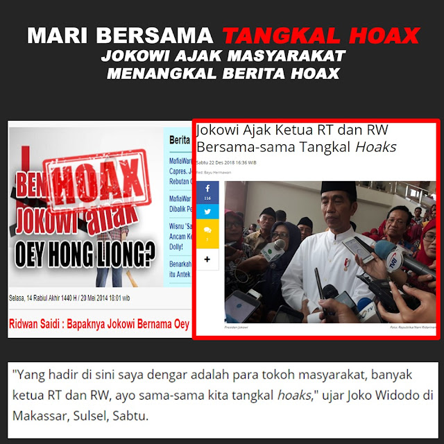 Jokowi Ajak Masyarakat Bersama-sama Tangkal Hoax