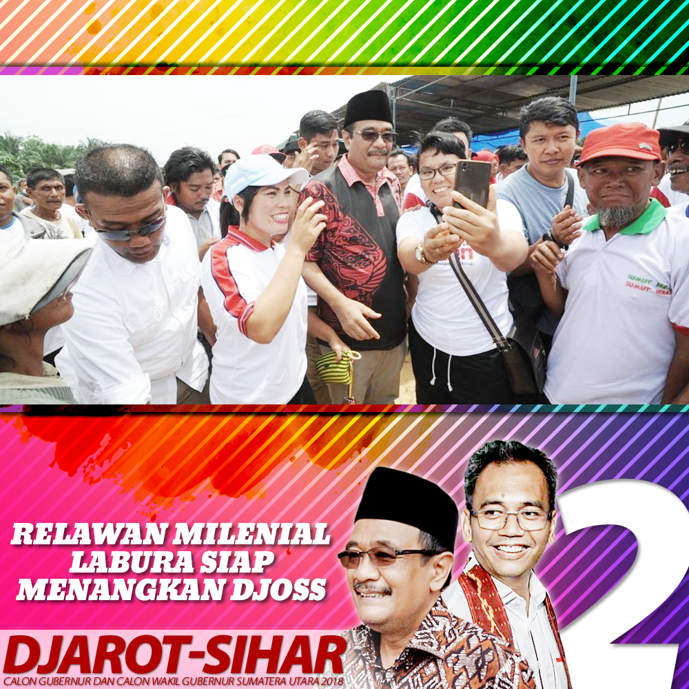 Relawan Mileneal Labura Siap Menangkan Djoss