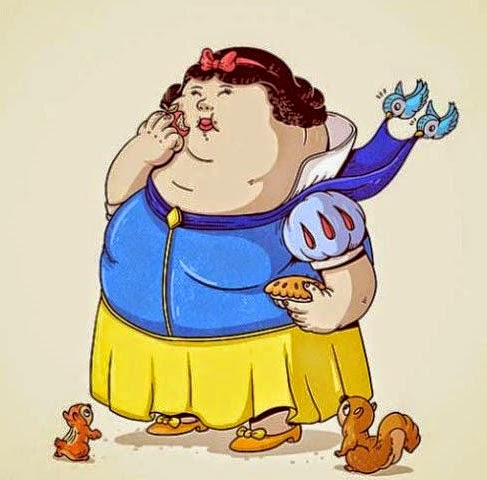 Ketika Karakter Kartun dan Super Hero Kelebihan Berat Badan
