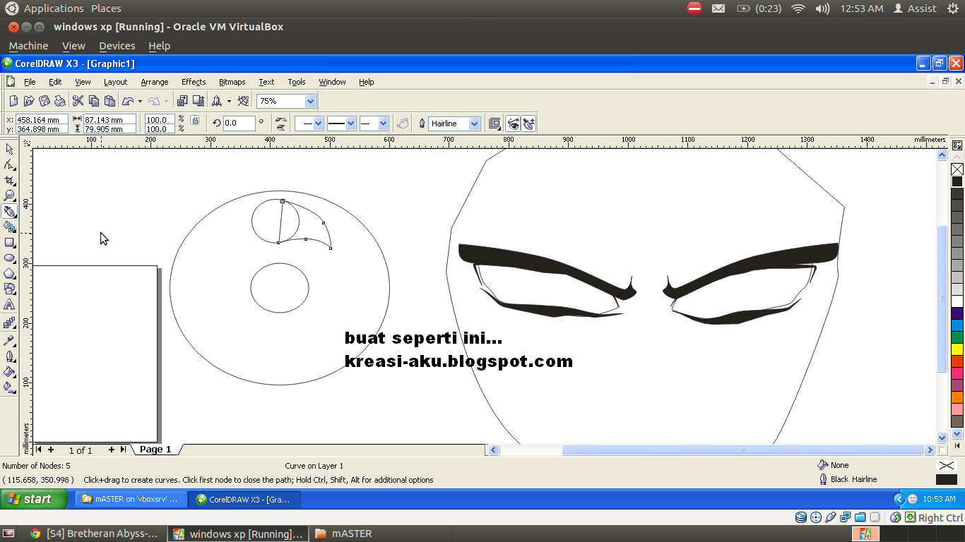 Ane Ajarin Ni,Membuat Uchiha Madara Dengan Corel Draw X3.&#91;TUTORIAL COMPLETE++&#93; :D