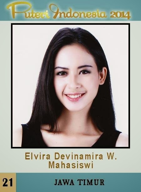 Cantiknyaa Putri Indonesia 2014 Perwakilan Jawa Timur &quot; Elvira Devinamira Wirayanti&quot;