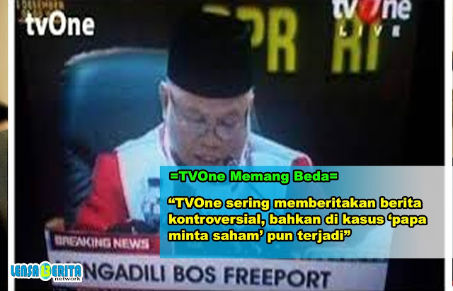 Sebut Bos PT Freeport Tersangka, TVOne Dipetisi, Hak Siarannya Dicabut!