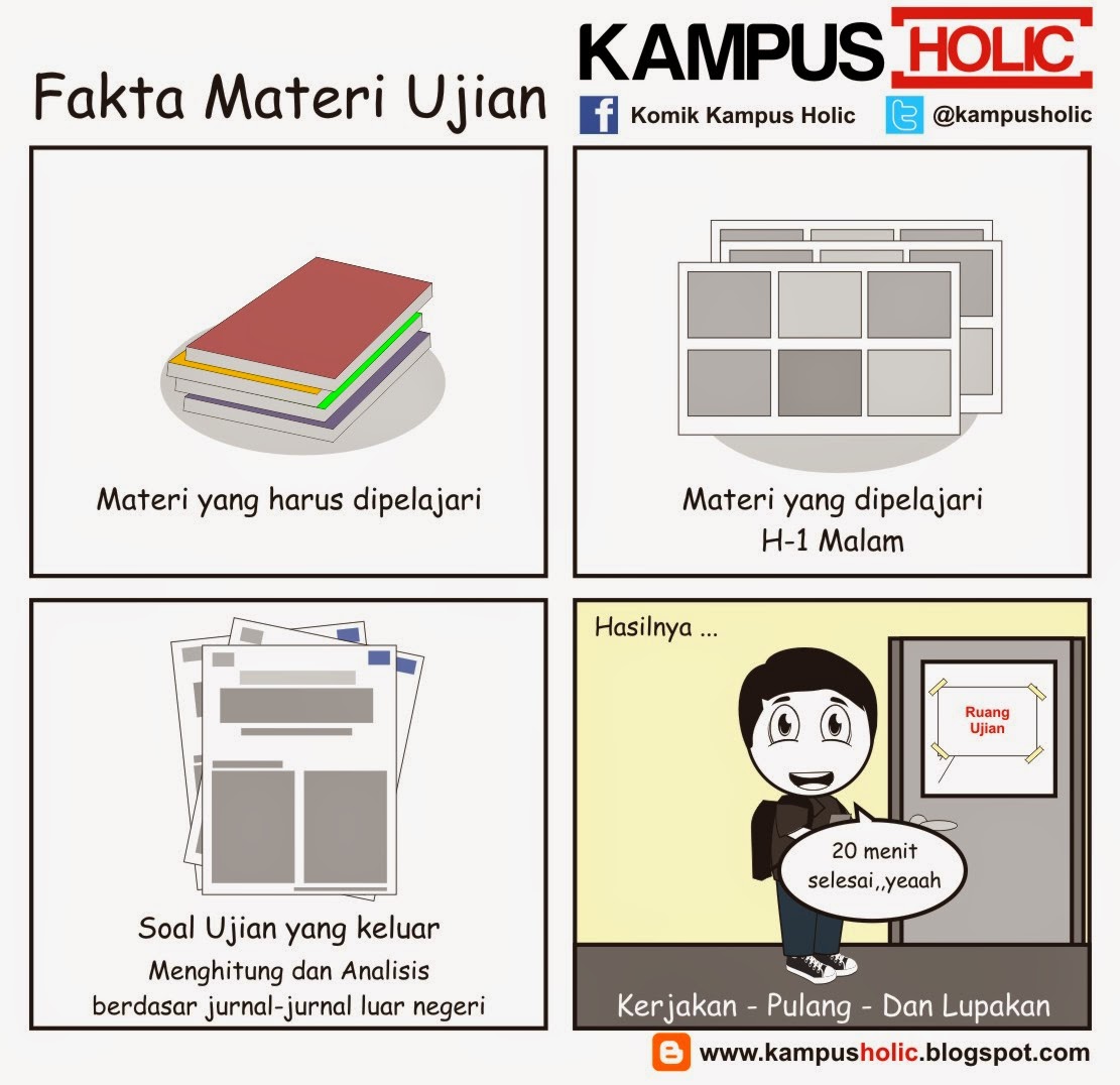 Komik Kuliah, Praktikum, dan Tugas Mahasiswa