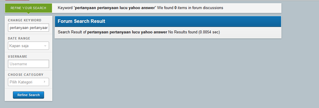 Pertanyaan Pertanyaan lucu di Yahoo Answers