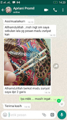Promil madu dengan campuran ekstrak buah zuriat 