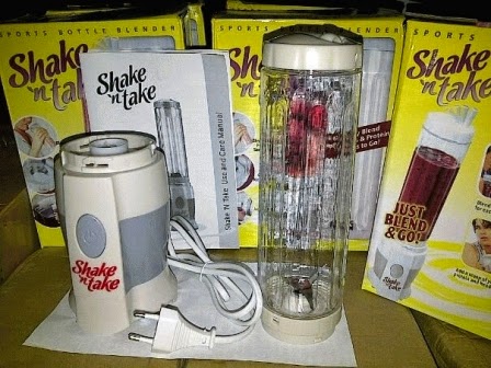 Blender Mini Praktis Shake n Take Power Juicer Portable Double Cup Murah