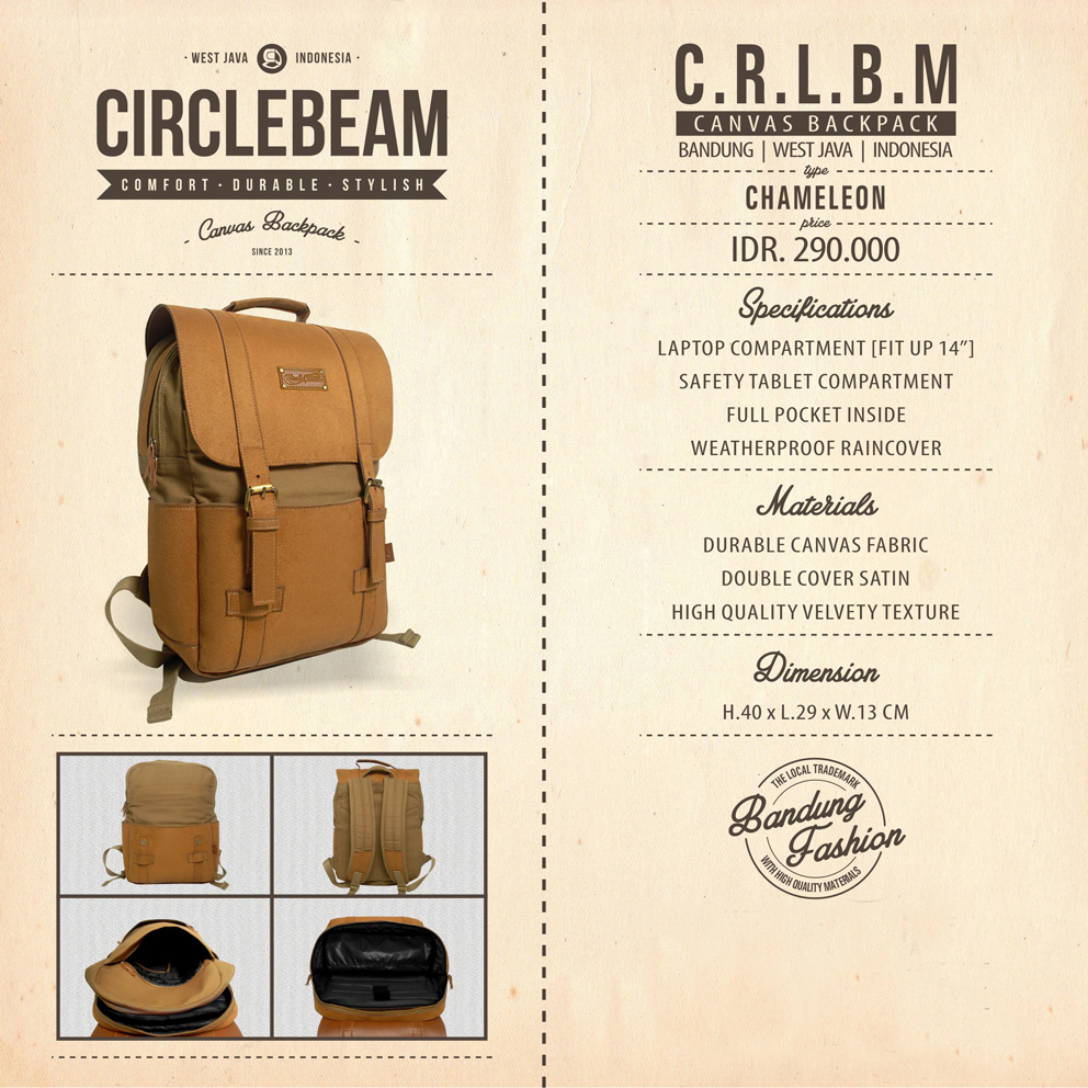 °°°°° CIRCLE BEAM ¦ Canvas Backpack ¦ Comfort, Durable & Stylish °°°°°