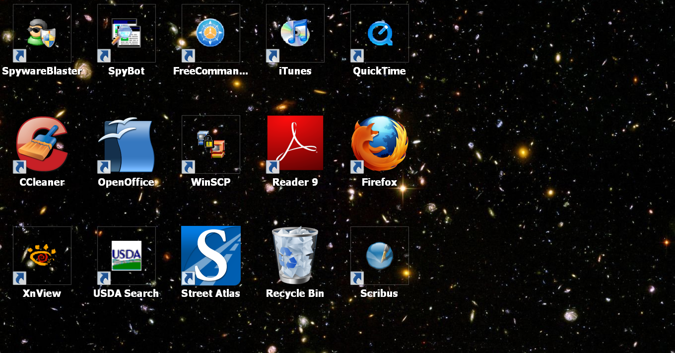 &#91;ASK&#93; Shortcut Arrow di Desktop tidak Muncul, hanya blank hitam (WIN7)