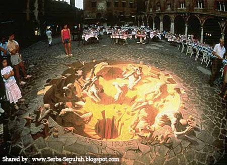10 Lukisan Illusionary 3D Street Art paling keren
