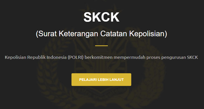 Panduan Cara Pendaftaran dan Pembuatan SKCK Online-POLRI