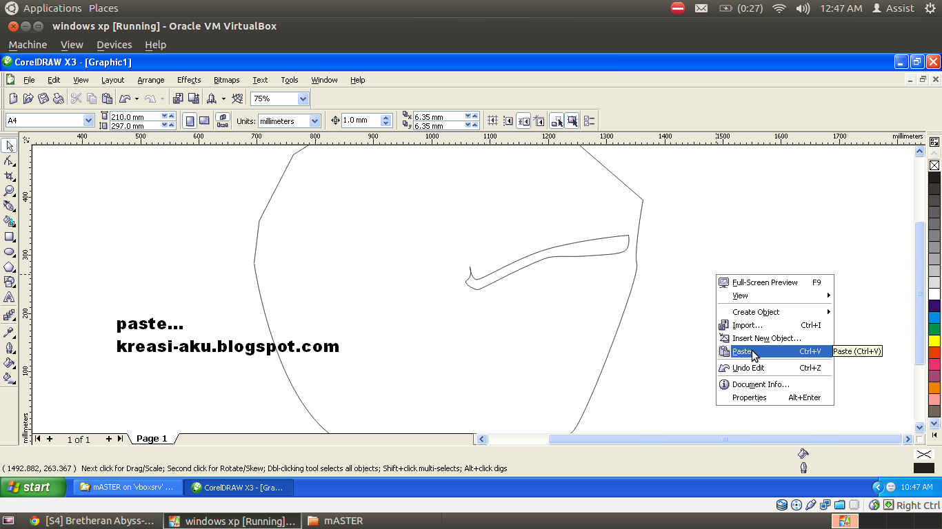 Ane Ajarin Ni,Membuat Uchiha Madara Dengan Corel Draw X3.&#91;TUTORIAL COMPLETE++&#93; :D