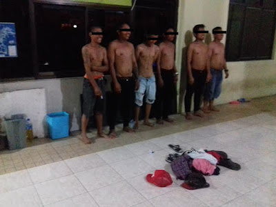 Miras di Halte, Enam Pemuda Paal Dua Diamankan Paniki
