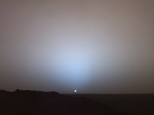Keindahan Sunerise dan Sunset di Planet Mars