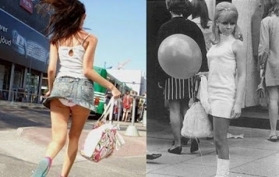 Wanita Dengan Rok Mini Dulu dan Sekarang !