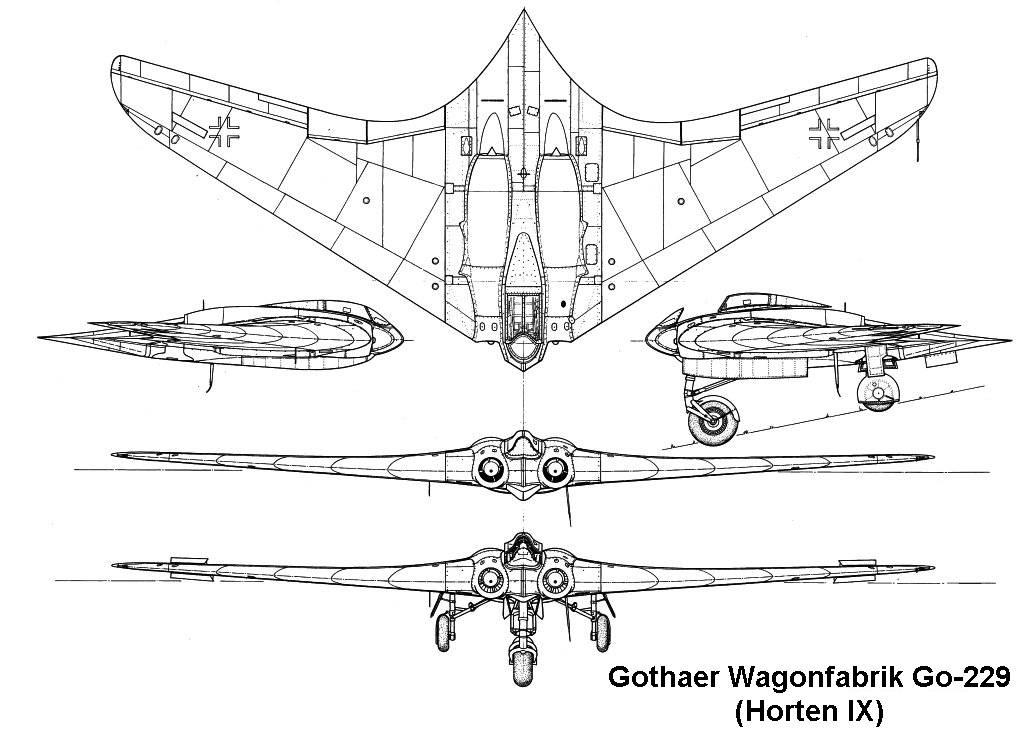 Horten 229 Nenek Moyang B 2 Spirit 