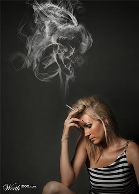 &#91;HOT&#93;Kolaborasi asap rokok dengan Photosop