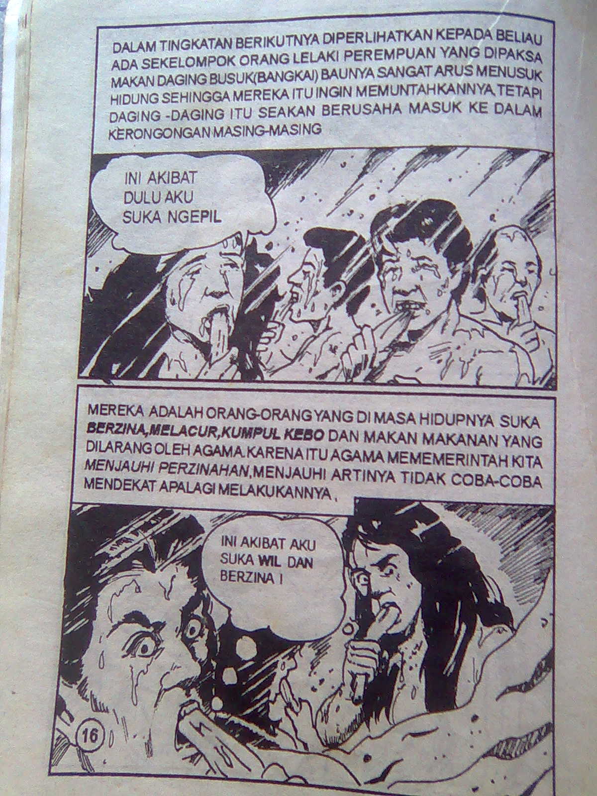 Ilustrasi Siksa Dalam Neraka Versi Indonesia Dalam Bentuk Komik