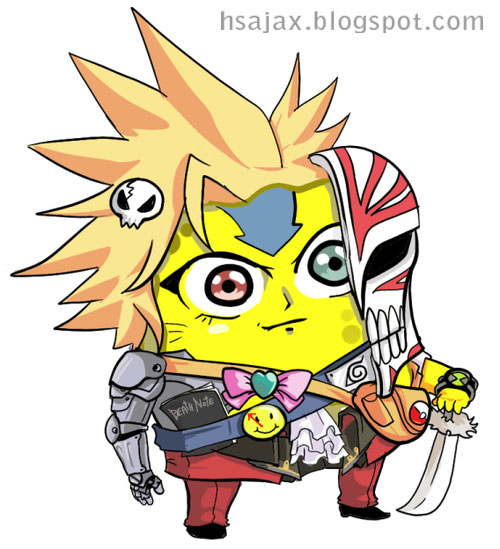 kalo spongebob maen di dragon ball gan