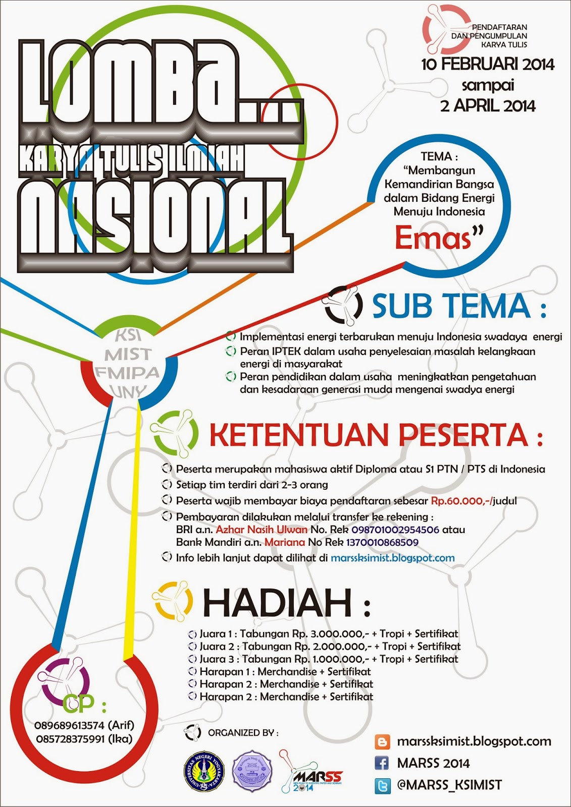 &#91;UNY&#93; Lomba Karya Tulis Ilmiah nasional (Duit Inside.... ^.^ )