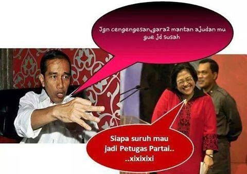 &#91;BREAKING NEWS&#93; Beredar Meme Jokowi Memarahi Megawati