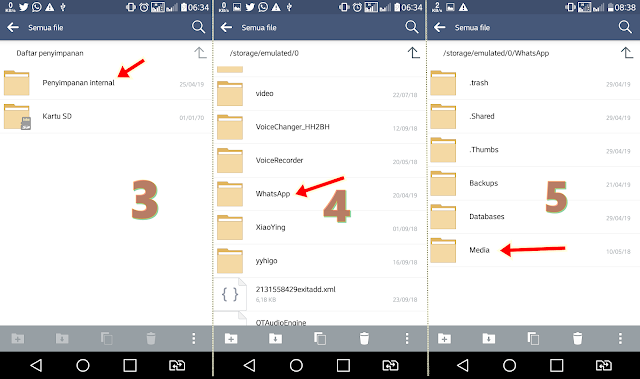 Cara menyimpan video dan foto dari status whatsapp langsung ke galeri