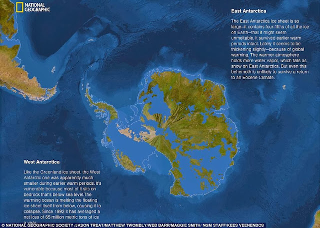 Atlas Dunia Jika Semua Es di Bumi Mencair