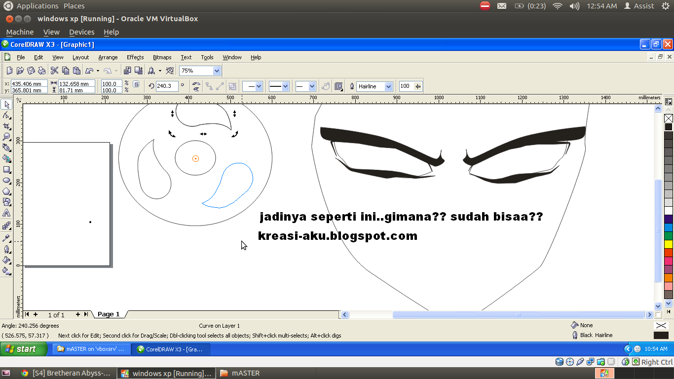 Ane Ajarin Ni,Membuat Uchiha Madara Dengan Corel Draw X3.&#91;TUTORIAL COMPLETE++&#93; :D