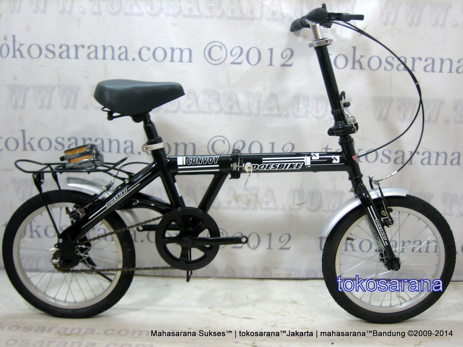 Terjual 16 Inch Doesbike 1601 Convoy Folding Bike With Carrier