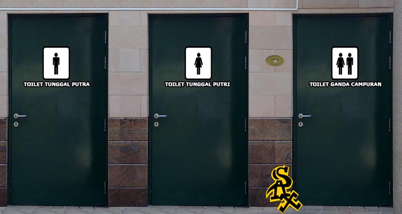 Toilet atlit bulutangkis di olimpiade