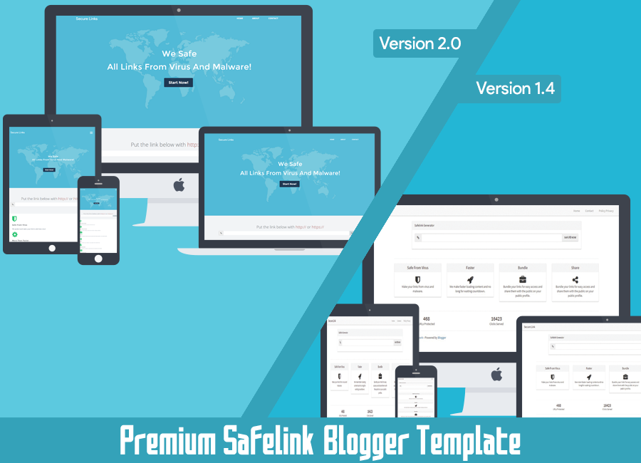 Premium Safelink Blogger Template