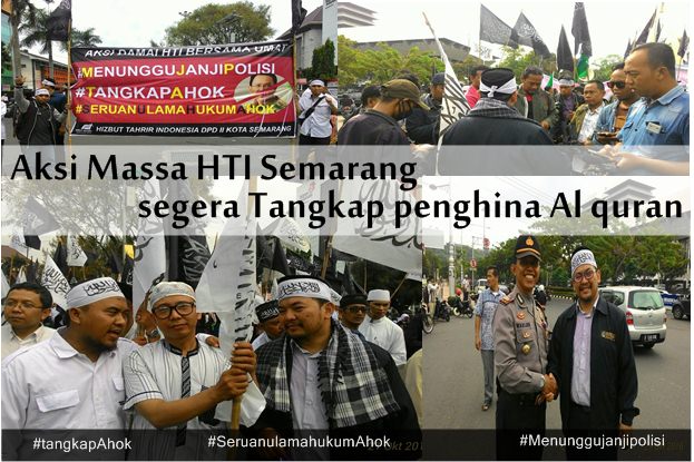 HTI Semarang Desak Polisi Tangkap Ahok yang Dianggap Hina Islam