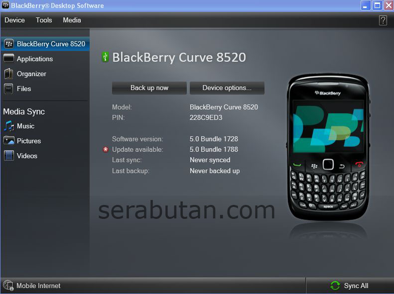 info buat yang mau install ulang OS BB