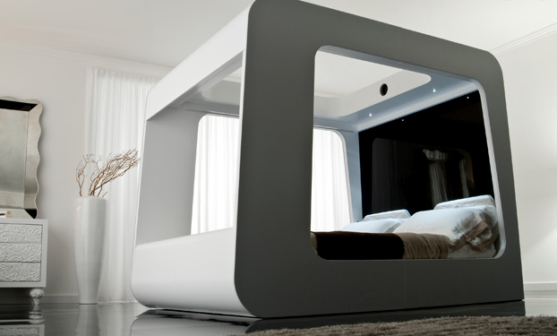 Design Tempat Tidur Modern Lengkap Dengan Multimedia ( + Pict )