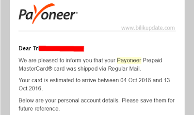 Mau Daftar Payoneer Dapat $25 Gratis ? Ikuti Caranya....