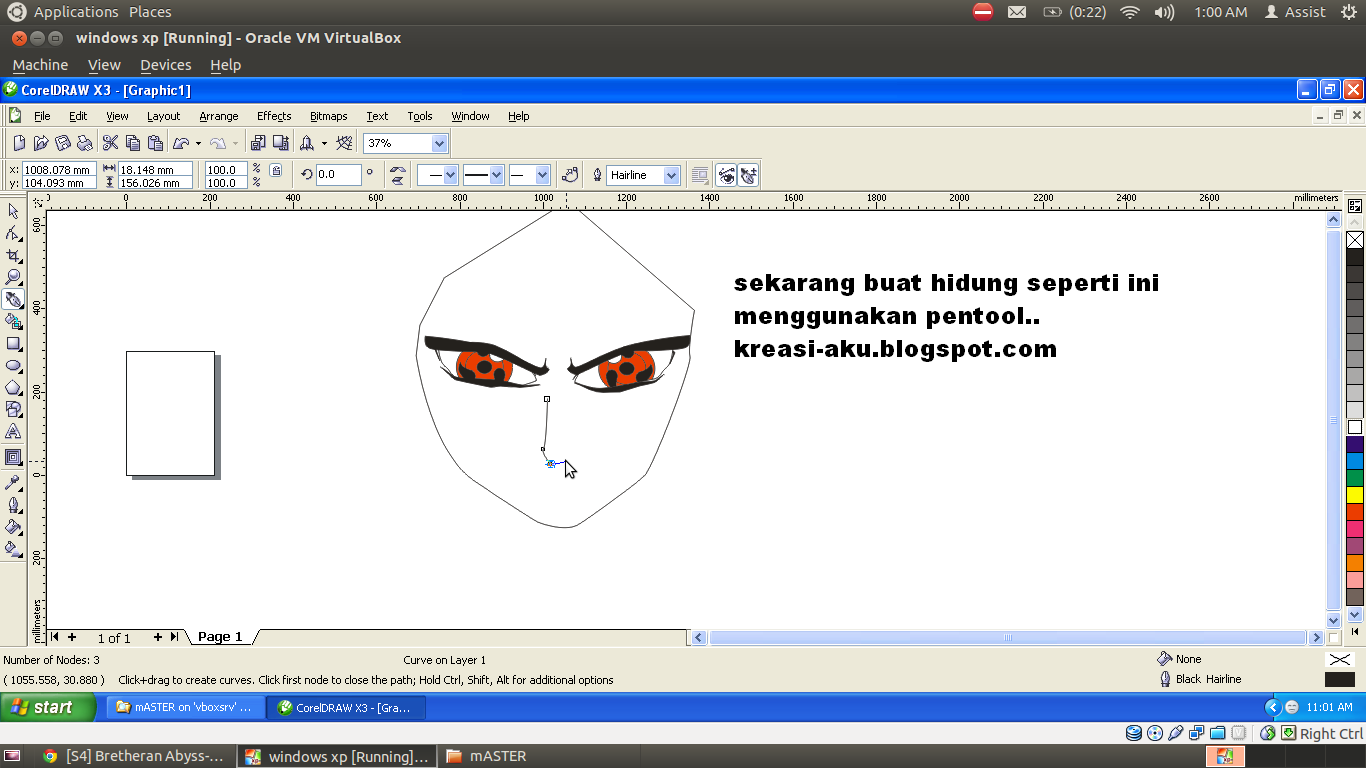 Ane Ajarin Ni,Membuat Uchiha Madara Dengan Corel Draw X3.&#91;TUTORIAL COMPLETE++&#93; :D