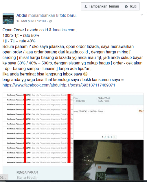 &#91;CASE CLOSED&#93;lazada dan danamon saling lempar tanggung jawab, customer mati ditengah2