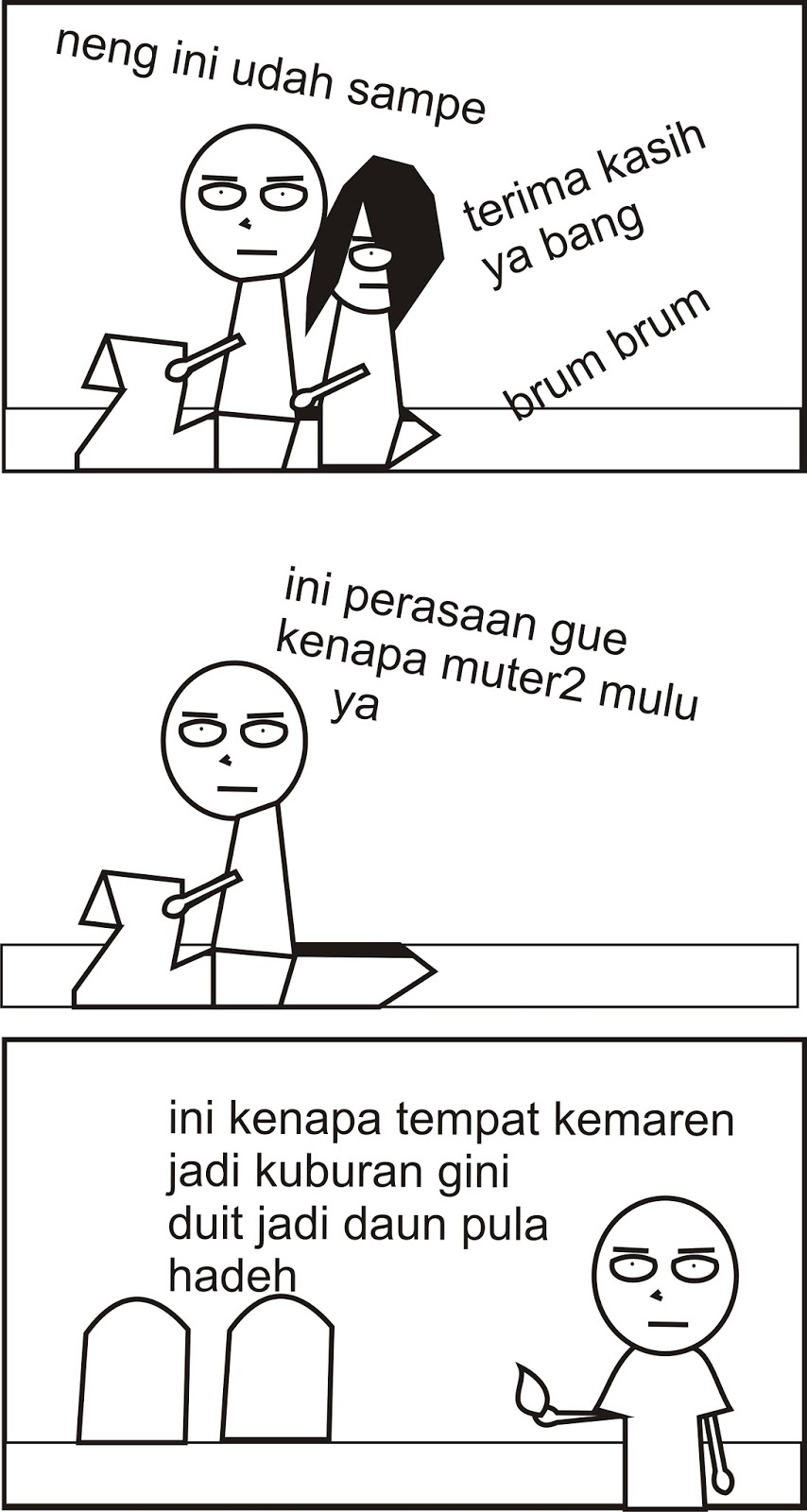 Skenario Menakut - nakuti oleh para Hantu