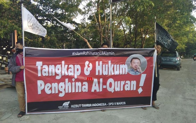 HTI Maros Demo Ahok di Makassar, Ini Tuntutannya