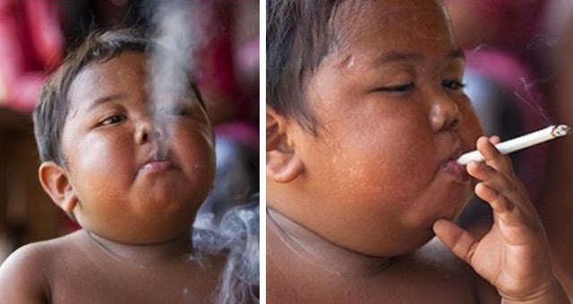 5 Bocah Indonesia ini Mendunia Akibat Merokok