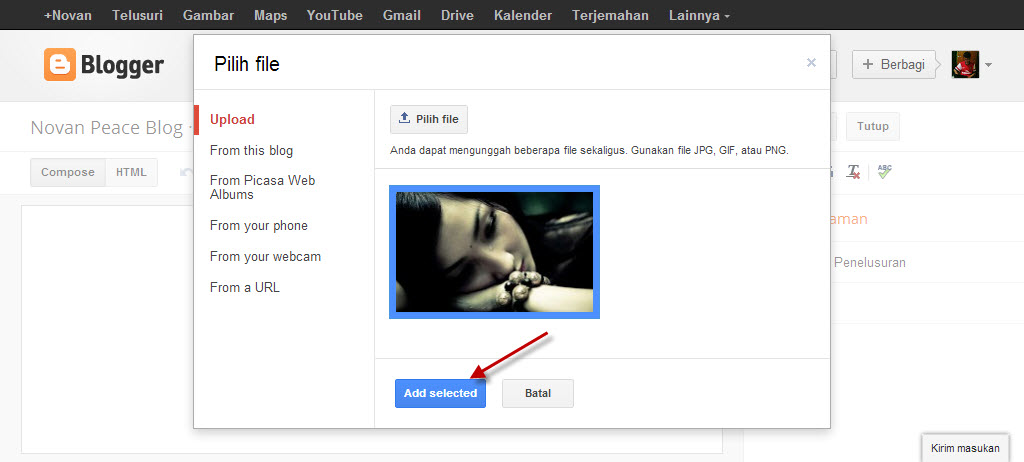 Cara mengubah gambar menjadi URL