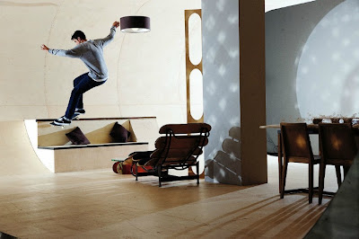 Rumah yang didalamnya bisa bermain Skateboard 