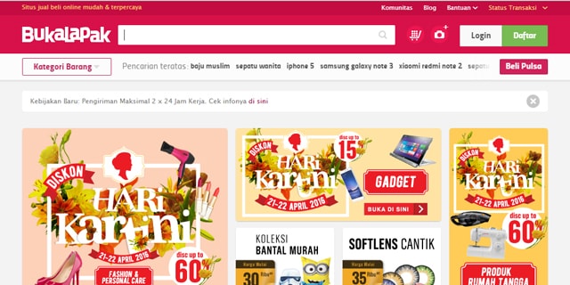 Ini Dia Kumpulan Online Shop yang Terkenal di Indonesia