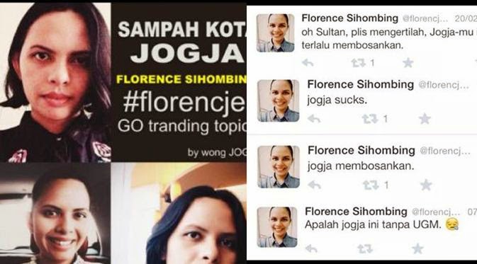 Menghina Jogja, Florence Sihombing jadi WANTED di Jogja