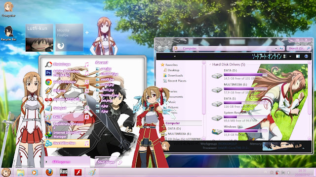 &#91;Windows 7 &amp; Anime Lovers&#93; Sharing Theme Anime Windows 7